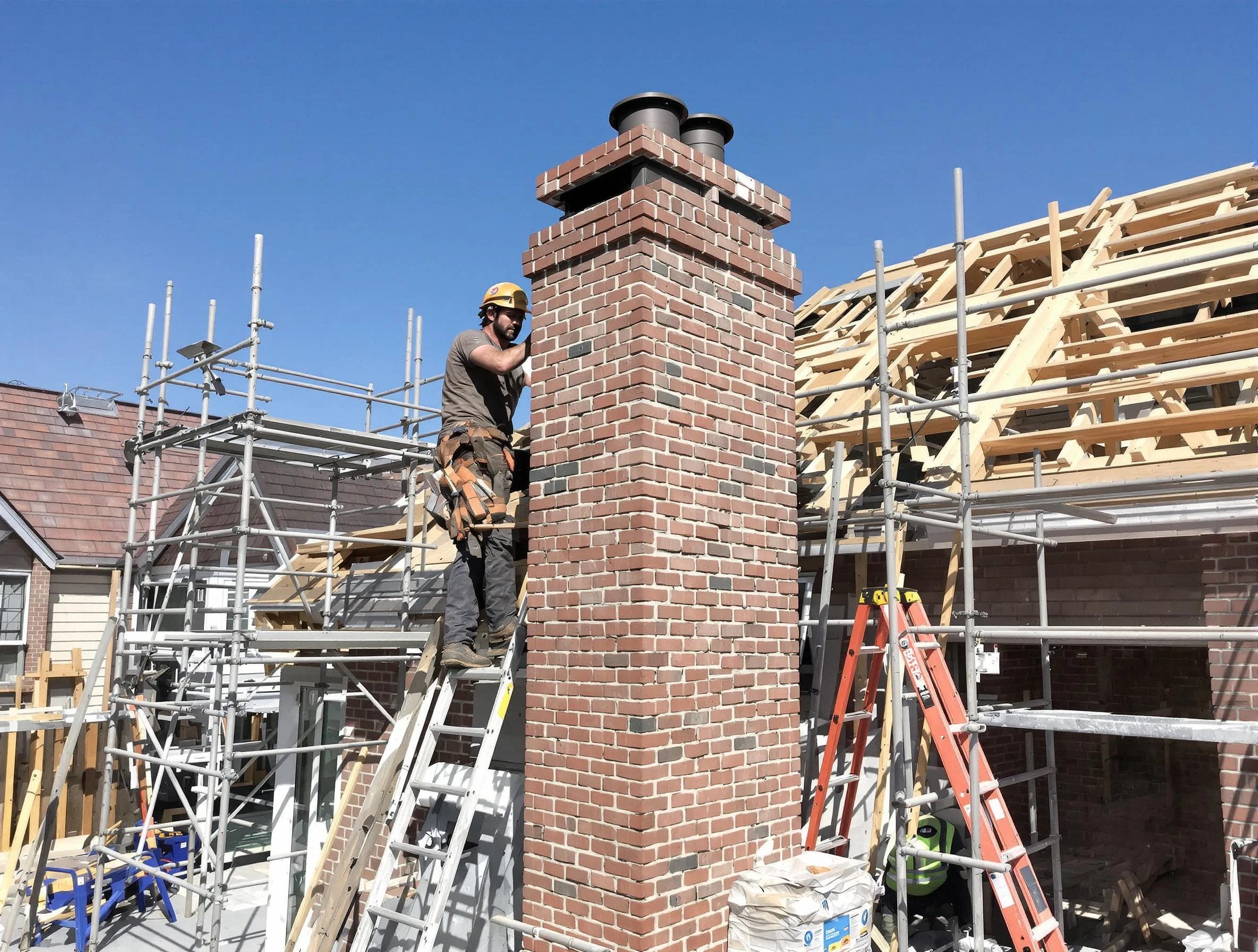 New chimney installation completed by Milton Chimney Sweep in Milton, GA