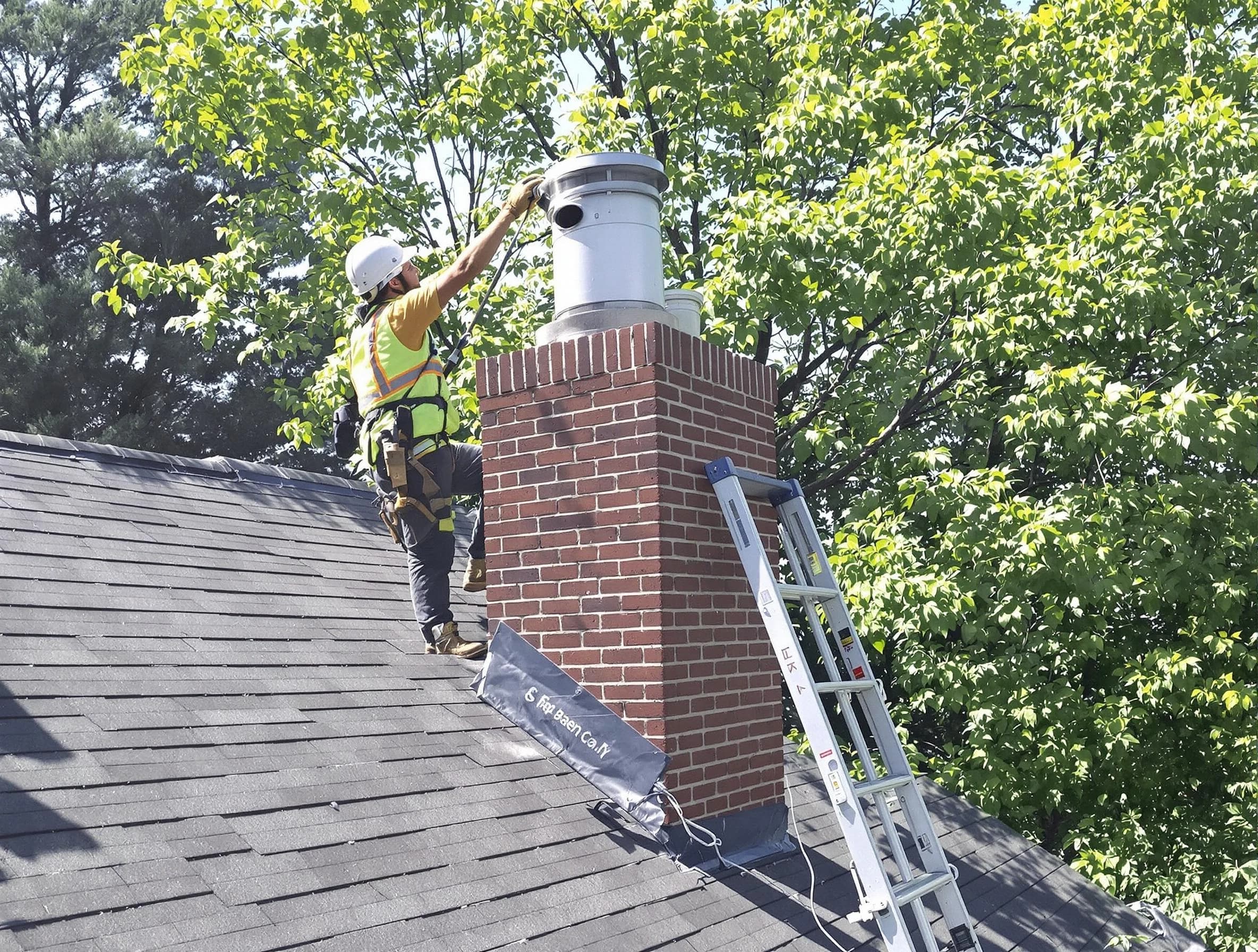 Chimney liner inspection by Milton Chimney Sweep in Milton, GA