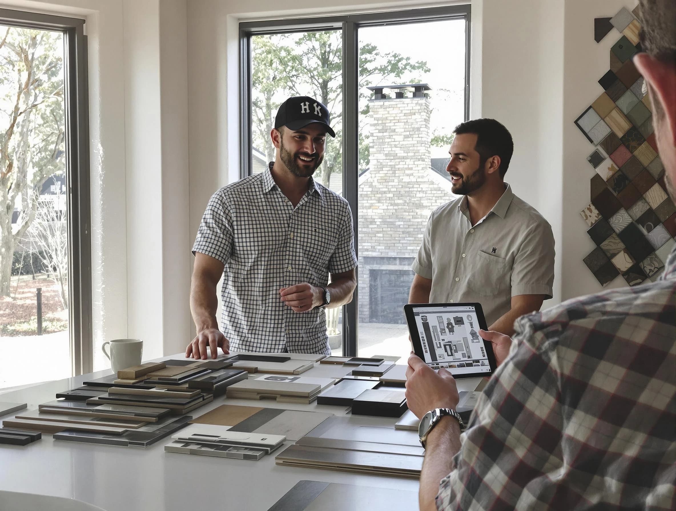 Milton Chimney Sweep remodeling a chimney and fireplace in Milton, GA