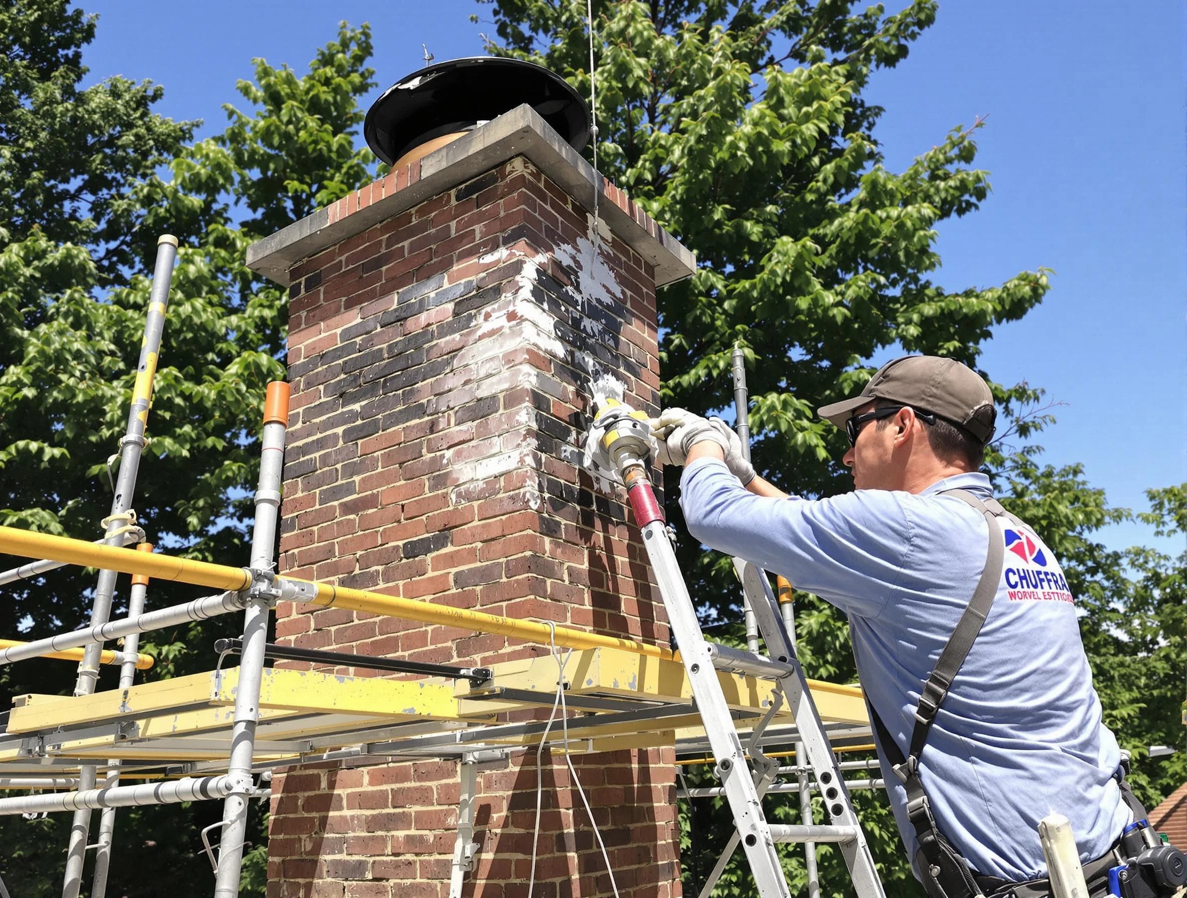 Structural chimney repair by Milton Chimney Sweep in Milton, GA
