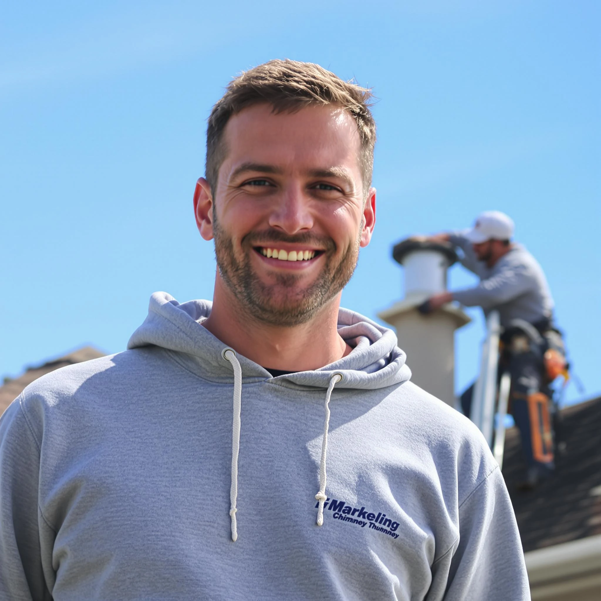 The Milton Chimney Sweep team.