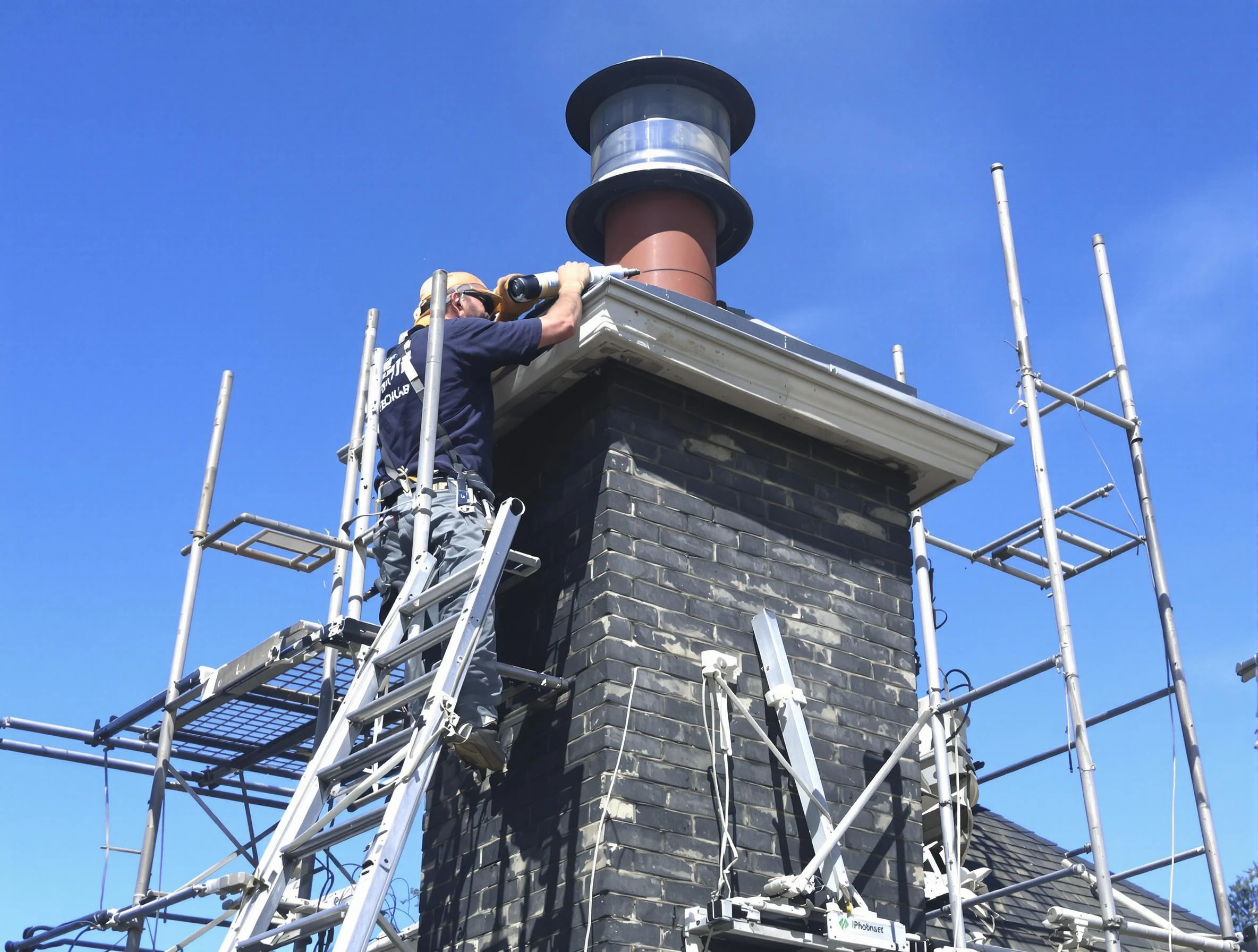 Sturdy chimney crown finished by Milton Chimney Sweep in Milton, GA