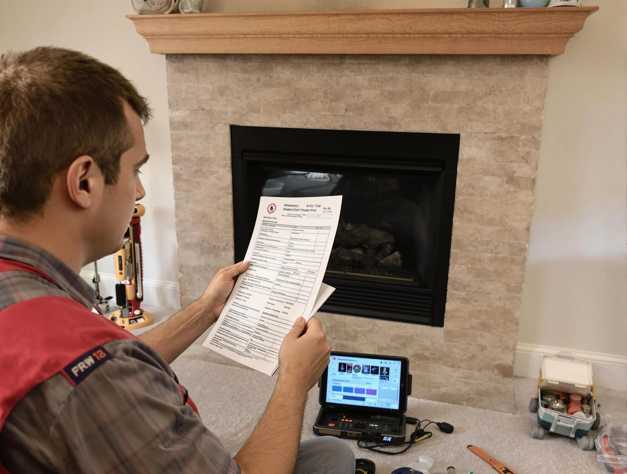 Thorough chimney inspection by Milton Chimney Sweep in Milton, GA