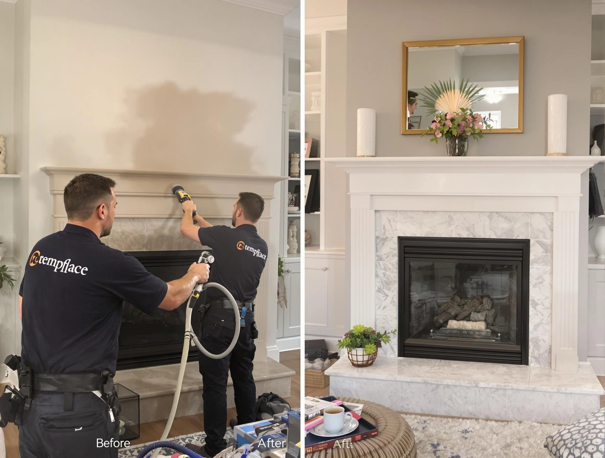 Professional soot removal by Milton Chimney Sweep team in Milton, GA